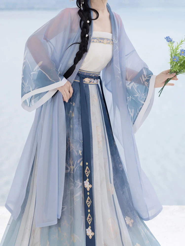 Song Dynasty Improved Qiyao Hanfu Daily Women Casual Suit