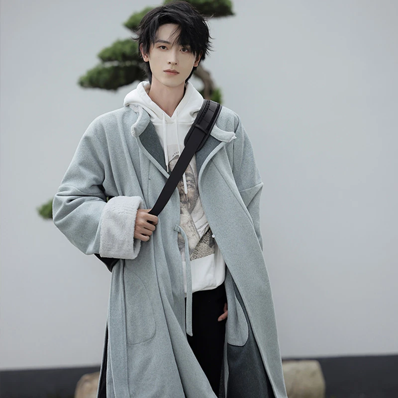 Winter-Round-Collar-Robe-Hanfu-Thick-Coat-Fashion-Outerwear-1 Winter Round Collar Robe Hanfu Thick Coat Fashion Outerwear