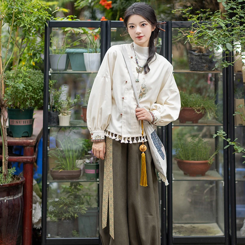 Fashion-Hanfu-Women-Autumn-Daily-Song-Pants-Set-1 Fashion Hanfu Women Autumn Daily Song Pants Set