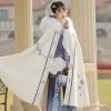 Hanfu-Cloak-Winter-Women-Long-Thick-Cape-3 Hanfu Cloak Winter Women Long Thick Cape