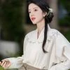 Ming-Dynasty-Fashion-Hanfu-Women's-Autumn-Plum-Costume-3 Ming Dynasty Fashion Hanfu Women's Autumn Plum Costume