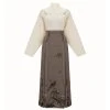 Ming-Dynasty-Fashion-Hanfu-Women's-Autumn-Plum-Costume-4 Ming Dynasty Fashion Hanfu Women's Autumn Plum Costume