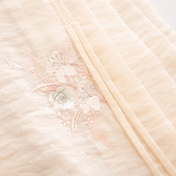 Summer Pink Hanfu Set Ming Short Ma Mian Skirt