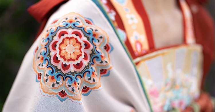 Summer Women Qixiong Ruqun Gorgeous Hanfu Skirt