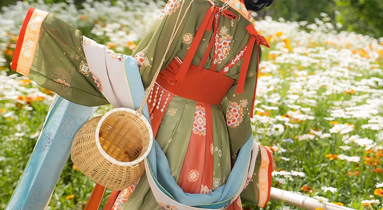 Summer Women Qixiong Ruqun Gorgeous Hanfu Skirt
