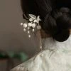 Traditional-Wooden-Hairpin-Bell-Orchid-Hair-Accessory-Hanfu-Styling-3 Traditional Wooden Hairpin Bell Orchid Hair Accessory Hanfu Styling
