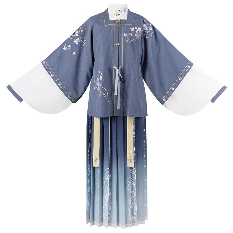 Winter-Women-Ming-Dynasty-Qiyao-Hanfu-Vintage-Fairy-Set-4 Winter Women Ming Dynasty Qiyao Hanfu Vintage Fairy Set