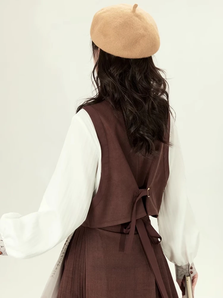 Women Tang Dynasty Winter Hanfu Mamian Skirt Classical Style