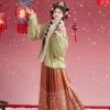 Women-Winter-Hanfu-Festive-Ming-Dynasty-Traditional-Clothing-2 Women Winter Hanfu Festive Ming Dynasty Traditional Clothing