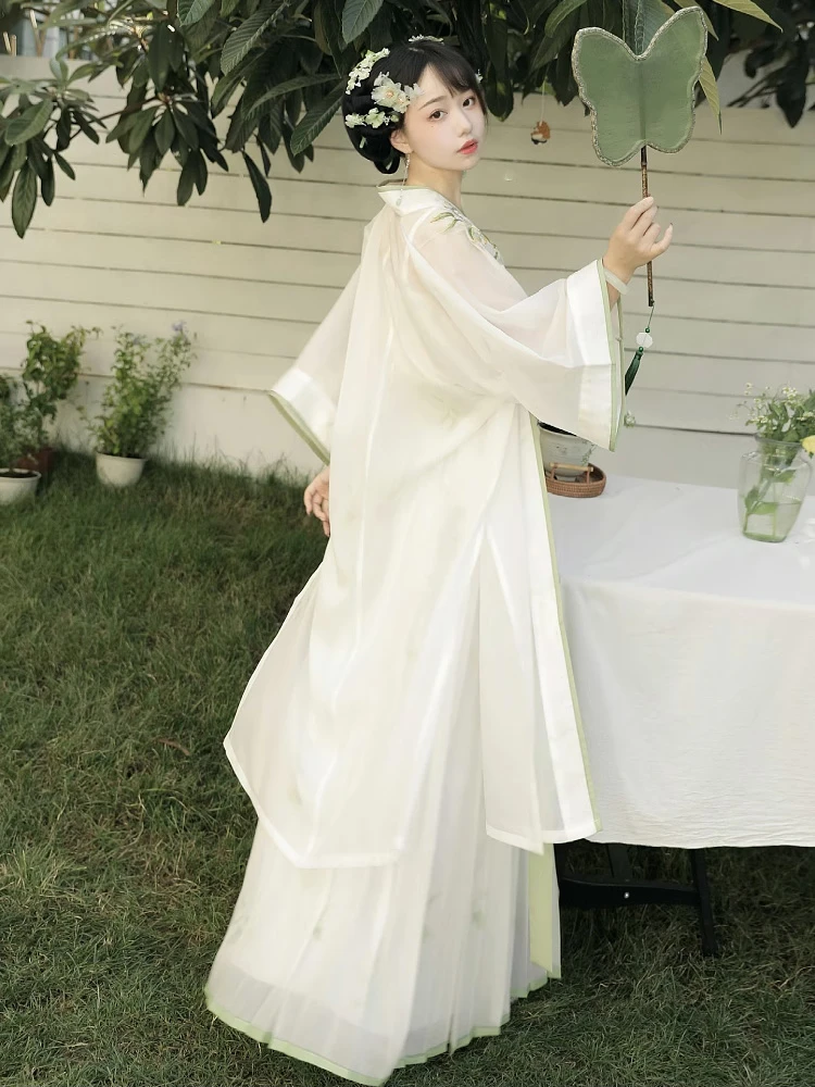 Summer Ladies Elegant Hanfu Daily Style Song Dynasty Dress