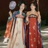 Tang-Dynasty-Hanfu-Women-Qixiong-Shanqun-Spring-Fairy-Spirit-Dress-for-Princess-2 Tang Dynasty Hanfu Women Qixiong Shanqun Spring Fairy Spirit Dress for Princess