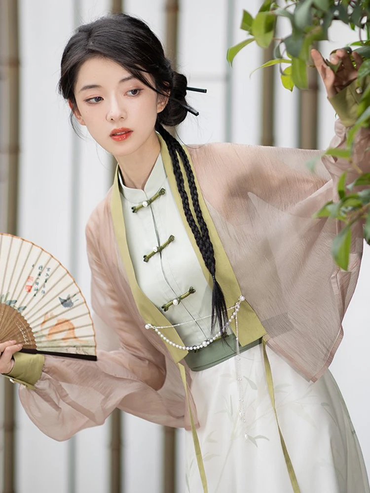 Women Fashion Dresses Summer Shirts Daily Hanfu Inspired Costume