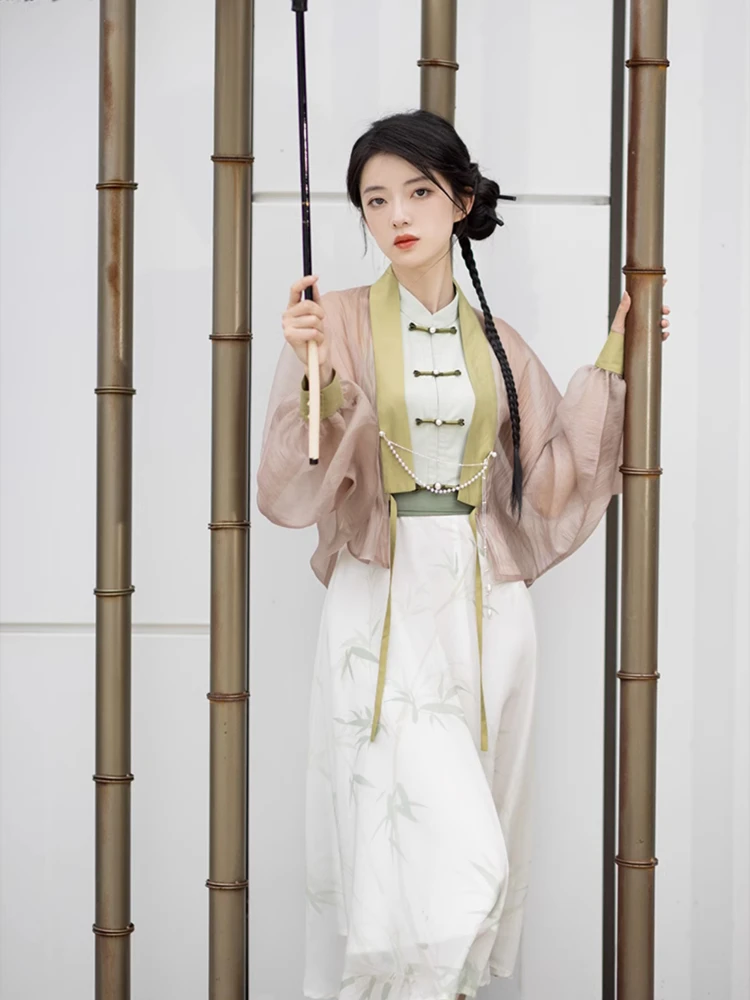 Women Fashion Dresses Summer Shirts Daily Hanfu Inspired Costume