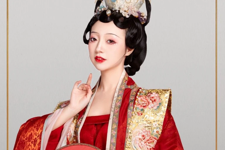 Wearing A Festive Hanfu for Chinese New Year