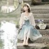 Women-Han-Element-Fashion-Dress-Chinese-Style-Improved-Daily-Costume-2 Women Han Element Fashion Dress Chinese Style Improved Daily Costume
