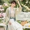 Woman-Spring-Song-Dynasty-Hanfu-Pleated-Skirt-for-Daily-1 Woman Spring Song Dynasty Hanfu Pleated Skirt for Daily
