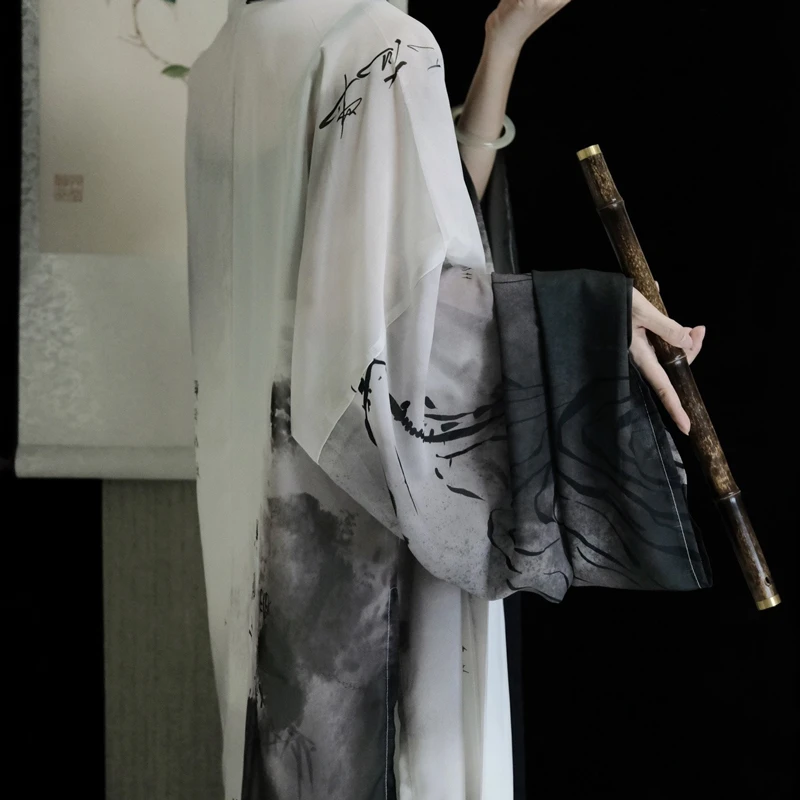 Women-Summer-Song-Dynasty-Daily-Ink-Style-Hanfu-Costume-3 Women Summer Song Dynasty Daily Ink Style Hanfu Costume