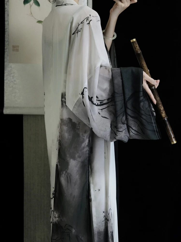 Women Summer Song Dynasty Daily Ink Style Hanfu Costume