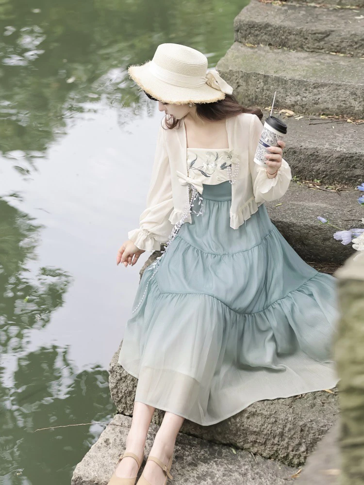 Women Han Element Fashion Dress Chinese Style Improved Daily Costume