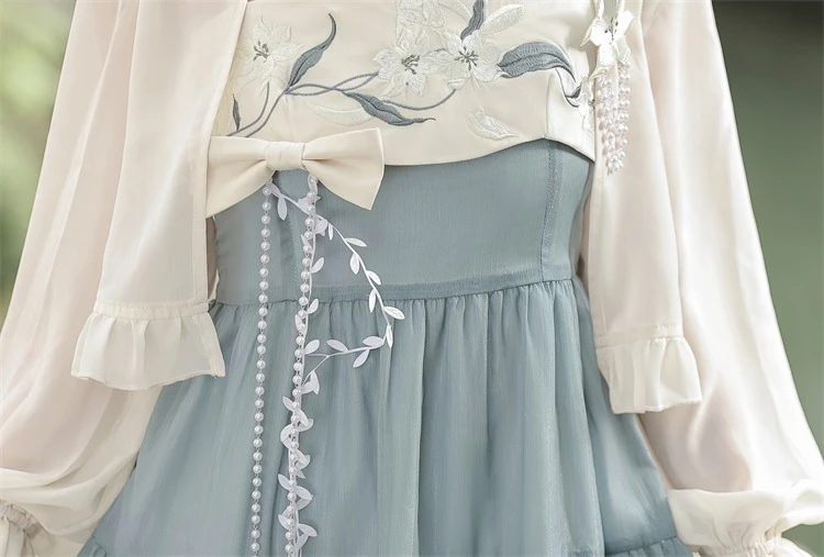 Women Han Element Fashion Dress Chinese Style Improved Daily Costume