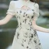 Chinoiserie-Vintage-Cheongsam-Ink-Casual-Spring-Qipao-Dresses-4 Chinoiserie Vintage Cheongsam Ink Casual Spring Qipao Dresses
