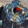 Cloud-Shoulder-Ming-Style-Embroidery-Peacock-Handmade-Hanfu-Yunjian-Accessories-3 Cloud Shoulder Ming Style Embroidery Peacock Handmade Hanfu Yunjian Accessories