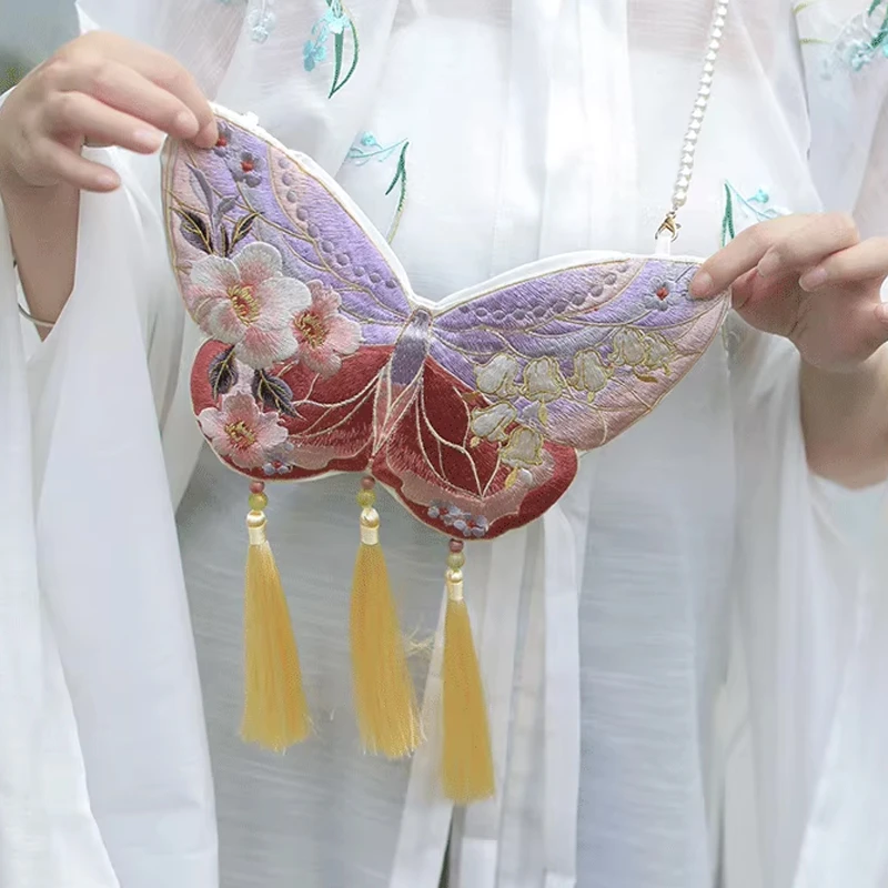 Hanfu-Bag-Ancient-Style-Embroidery-Double-Sided-Heterochromatic-Crossbody-Bag-Accessories-1 Hanfu Bag Ancient Style Embroidery Double Sided Heterochromatic Crossbody Bag Accessories
