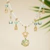 Hanfu-Necklace-Water-Drops-Green-Women-Pearl-Ying-Luo-Accessories-2 Hanfu Necklace Water Drops Green Women Pearl Ying Luo Accessories