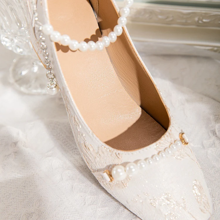 New Cheongsam Low Heeled Shoes Vintage Elegant Women's Shoes
