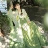 Summer-Ladies-Hanfu-Song-Dynasty-Style-Qiyao-Pleated-Skirt-Lotus-Dress-4 Summer Ladies Hanfu Song Dynasty Style Qiyao Pleated Skirt Lotus Dress