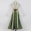 Tang-Dynasty-Hanfu-Women's-Qiyao-Ruqun-Set-Daily-Green-Vintage-Dress-4 Tang Dynasty Hanfu Women's Qiyao Ruqun Set Daily Green Vintage Dress