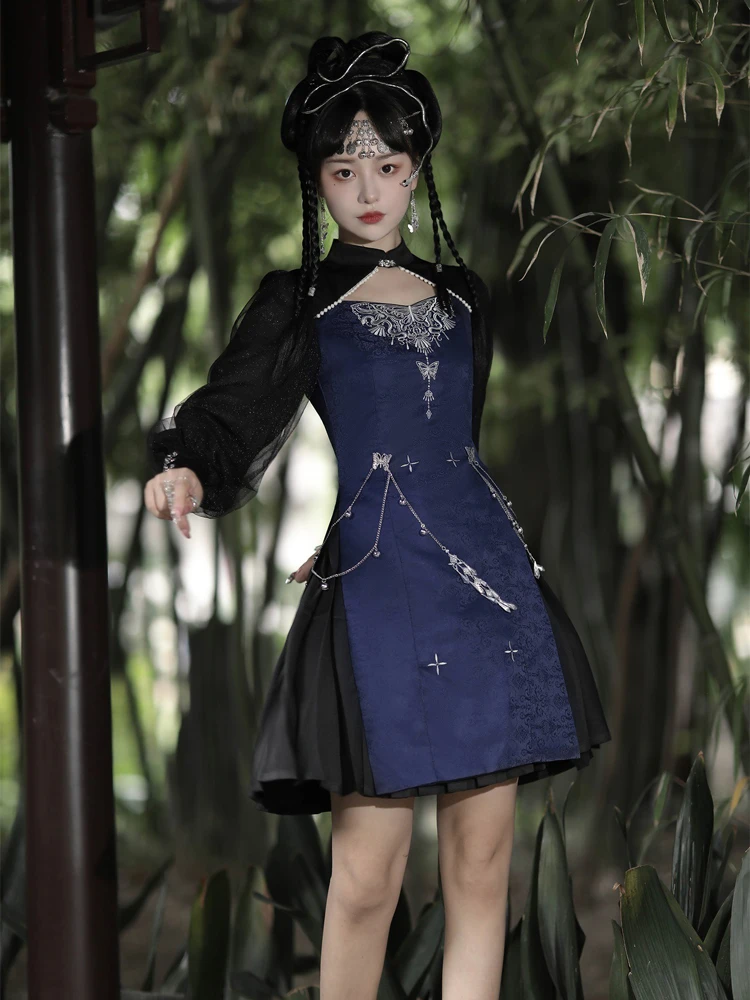 Traditional Chinese Dress for Girl Han Element Vintage Exotic Style Skirt