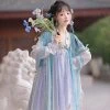 Women-Tang-Dynasty-Hanfu-Qixiong-Shanqun-Summer-Cute-Fairy-Skirt-2 Women Tang Dynasty Hanfu Qixiong Shanqun Summer Cute Fairy Skirt