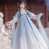 Women-Tang-Dynasty-Hanfu-Qixiong-Shanqun-Summer-Cute-Fairy-Skirt-4 Women Tang Dynasty Hanfu Qixiong Shanqun Summer Cute Fairy Skirt