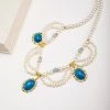 Chinese-Style-Necklace-Ladies-Multi-Layer-Ying-Luo-Hanfu-Costume-Accessories-1 Chinese Style Necklace Ladies Multi-Layer Ying Luo Hanfu Costume Accessories