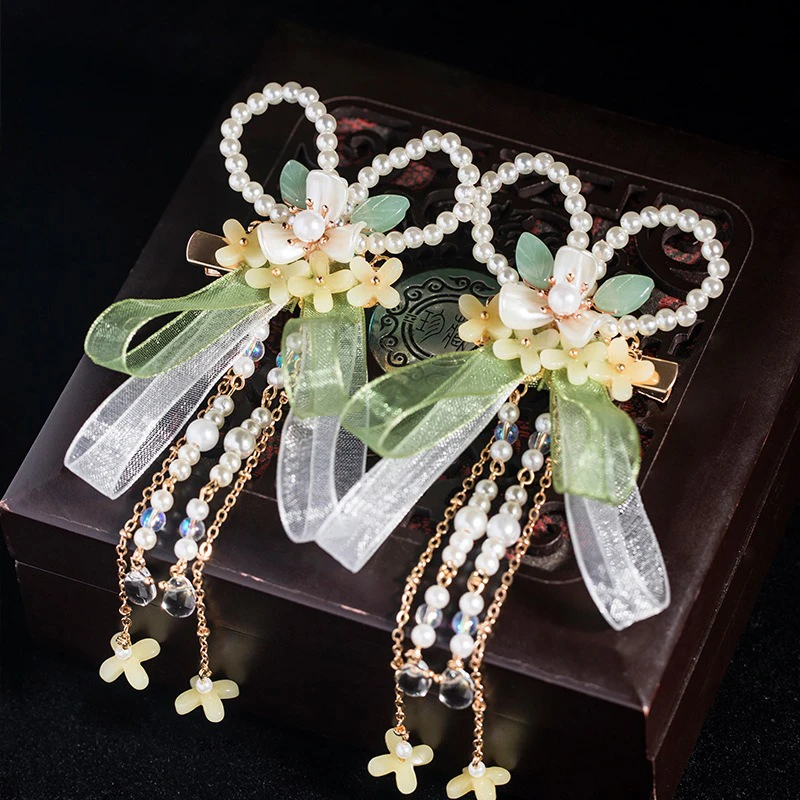 Hanfu-Hair-Accessories-Girls-Cinnamon-Flower-Bowtie-Accessories-1 Hanfu Hair Accessories Girls Cinnamon Flower Bowtie Accessories