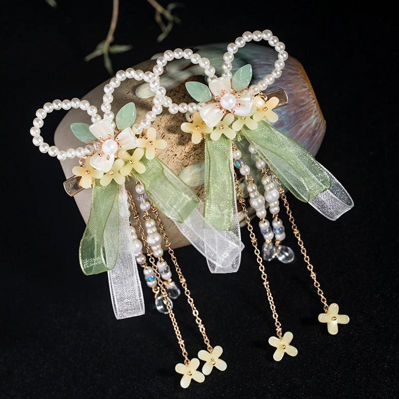Hanfu-Hair-Accessories-Girls-Cinnamon-Flower-Bowtie-Accessories-3 Hanfu Hair Accessories Girls Cinnamon Flower Bowtie Accessories