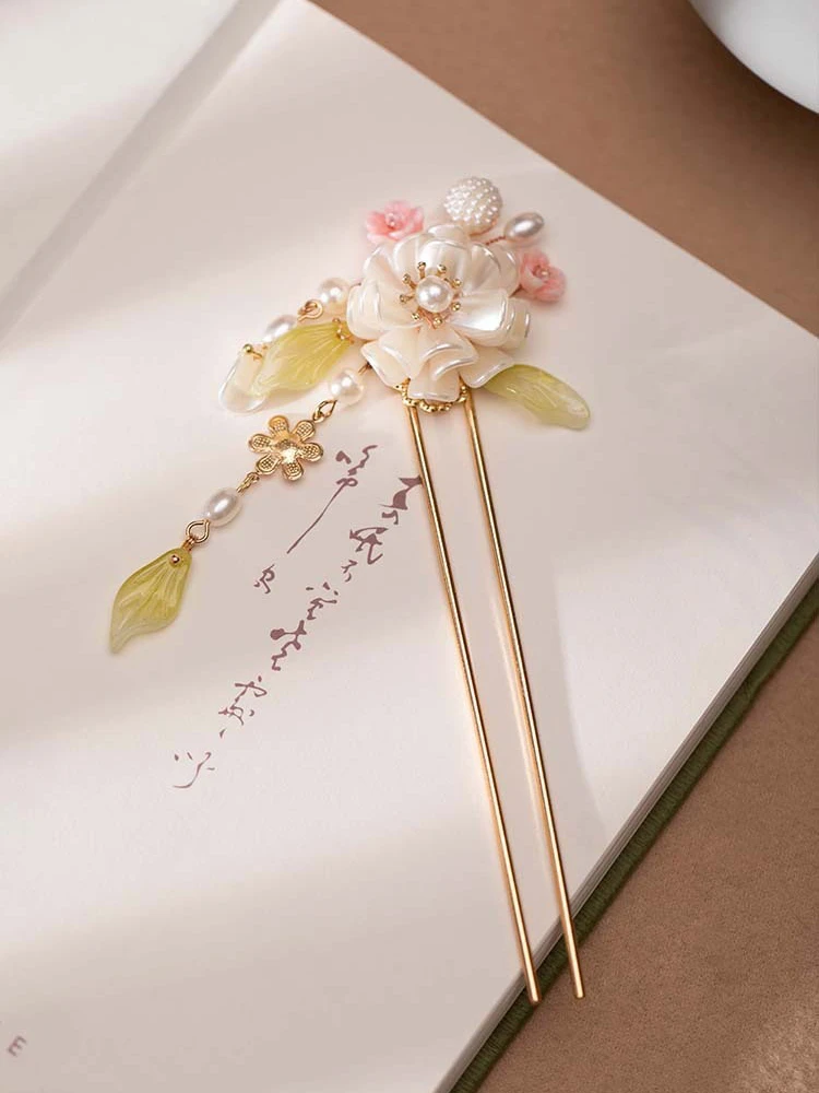 Hanfu Hair Accessories Set Cherry Blossom Hairpin Ladies Classical Accessories