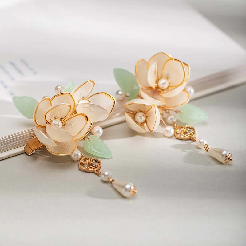 Hanfu-Hair-Clips-Ladies-Lotus-Classical-Accessories-Cheongsam-2 Hanfu Hair Clips Ladies Lotus Classical Accessories Cheongsam