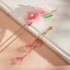 Hanfu-Hairpin-Ladies-Pink-Tassel-Buyao-Cheongsam-Headpiece-4 Hanfu Hairpin Ladies Pink Tassel Buyao Cheongsam Headpiece