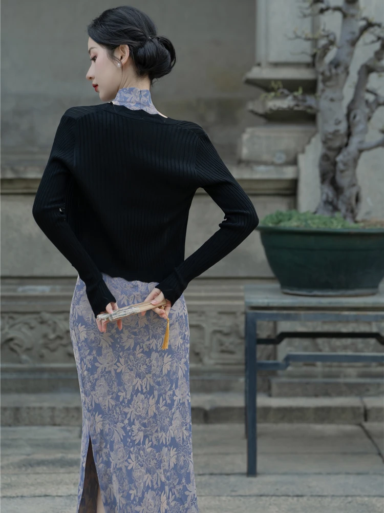 Ladies Cheongsam New Fashion Style Floral Qipao Sexy Dress