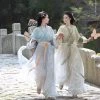 Wei-Jin-Women-Embroidered-Qiyao-Hanfu-Daily-Style-1 Wei Jin Women Embroidered Qiyao Hanfu Daily Style