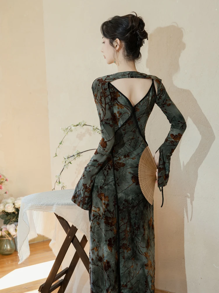 Women's Fashion Cheongsam Irregular Vintage Dresses