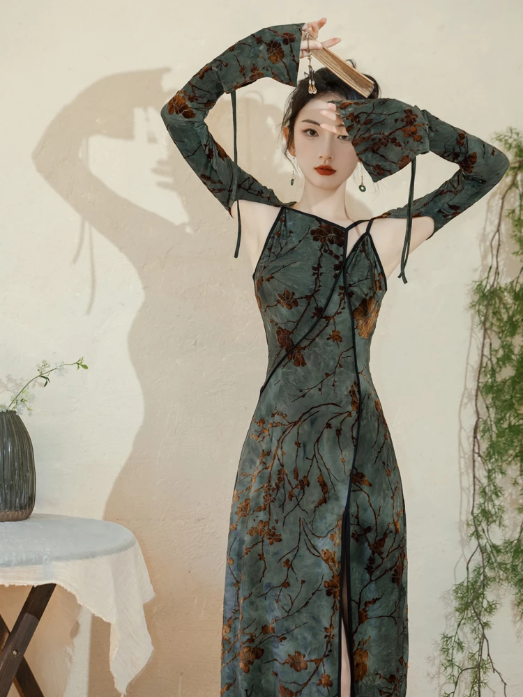 Women's Fashion Cheongsam Irregular Vintage Dresses