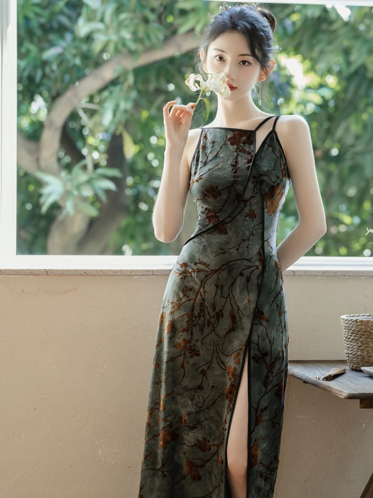 Women's Fashion Cheongsam Irregular Vintage Dresses