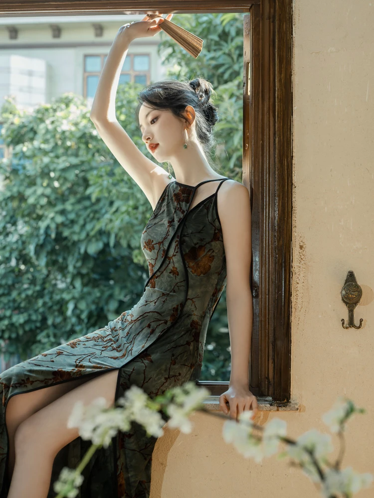 Women's Fashion Cheongsam Irregular Vintage Dresses
