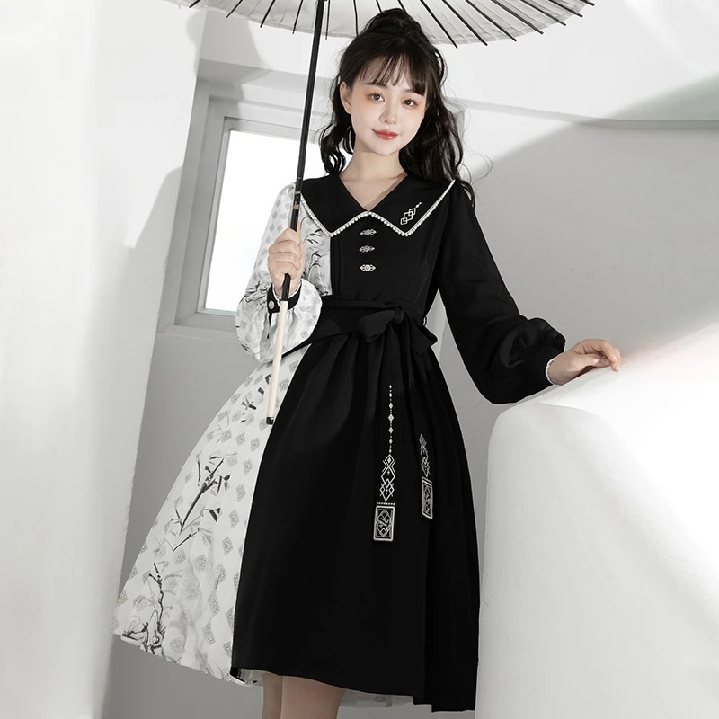 Women-Han-Elements-Clothing-Summer-Black-Daily-Fashion-Dresses-2 Women's Han Elements Clothing Summer Black Daily Fashion Dresses