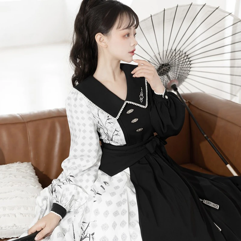 Women-Han-Elements-Clothing-Summer-Black-Daily-Fashion-Dresses-3 Women's Han Elements Clothing Summer Black Daily Fashion Dresses