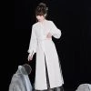 Women-Hanfu-Standing-Collar-Lapel-Long-Shirt-Classic-Ming-Dynasty-Costume-2 Women Hanfu Standing Collar Lapel Long Shirt Classic Ming Dynasty Costume