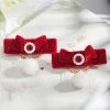 Bow-Hair-Clip-Children-New-Year-Hair-Accessories-Red-Plush-Headpiece-2 Bow Hair Clip Children New Year Hair Accessories Red Plush Headpiece